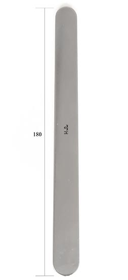 Шпатель двусторонний для оттеснения языка при осмотре глотки прямой длиной 180 мм
